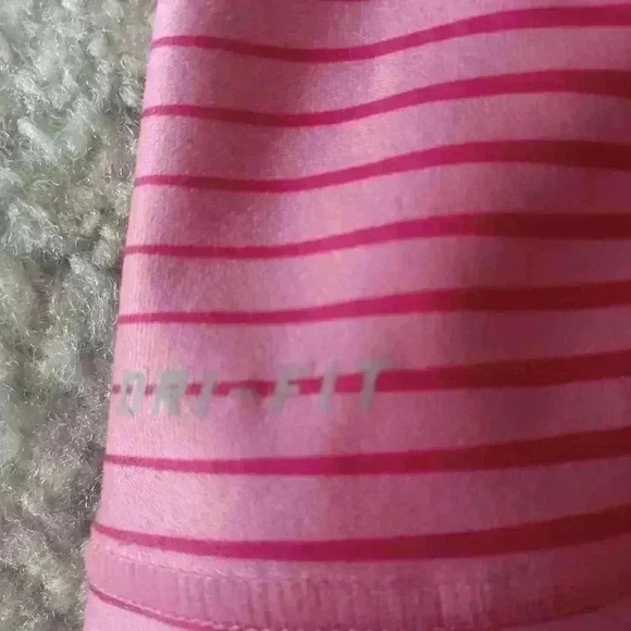 Nike Dri-Fit Womens Pink Racerback Striped Workout Tank M - Picture 9 of 15